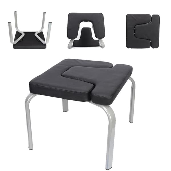 Yoga Rotary Chair, Ergonomisk Design, Stöder 200 kg,Svart
