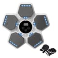 Miniatyrbillede 1 af 2: Boksetræner, Elektronisk Respons System, Bluetooth Højttaler, Hvid med 2 sæt handsker