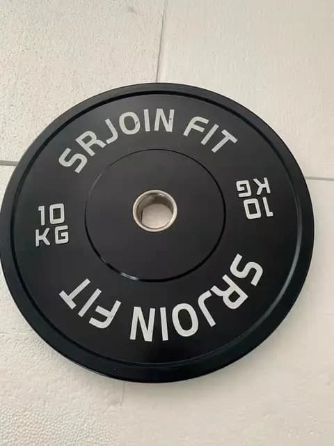 Vægtløftesæt med barbell, kommerciel kvalitet, belagt med gummi., 10kg