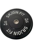 Miniatyrbillede 1 af 2: Vægtløftesæt med barbell, kommerciel kvalitet, belagt med gummi., 10kg