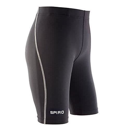 Spiro Kids Basic Bodyfit Shorts för män Medium Black - S250JBLACM