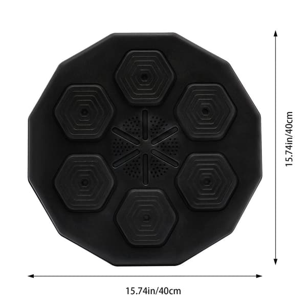 Musik Bokse Væg Mål, Bluetooth Forbindelse, LED Lyskilde, Vægmonteret Design,sort