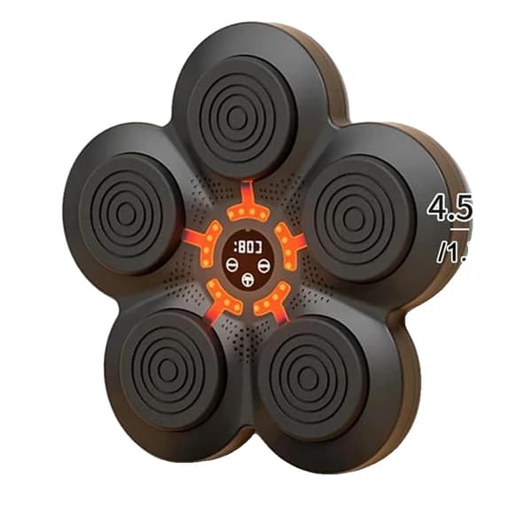 Smart Musik Bokse Maskine, Justerbar Hastighed, LED Belysningseffekter, Hudvenligt Materiale,33x37cm
