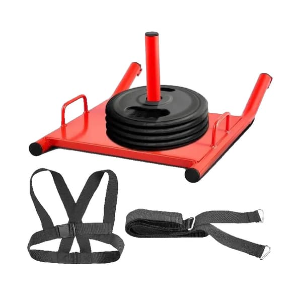 Fitness Sled, 500 lbs kapacitet, justerbar skuldersele