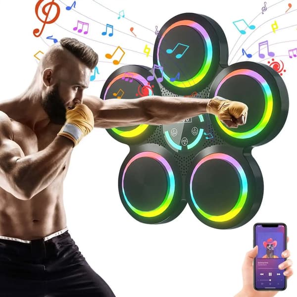 Musiikkiboksi, Bluetooth-yhteys, mukautettavat tilat, älykäs LED-laskenta,VALKOINEN