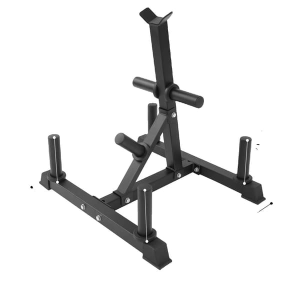 Dumbbell Disc Holder, Stærk Belastningskapacitet, Pladsbesparende,sort