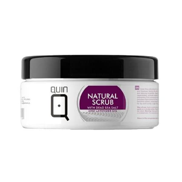 Quin - Naturell skrubb med salt från döda havet och lavenderolja