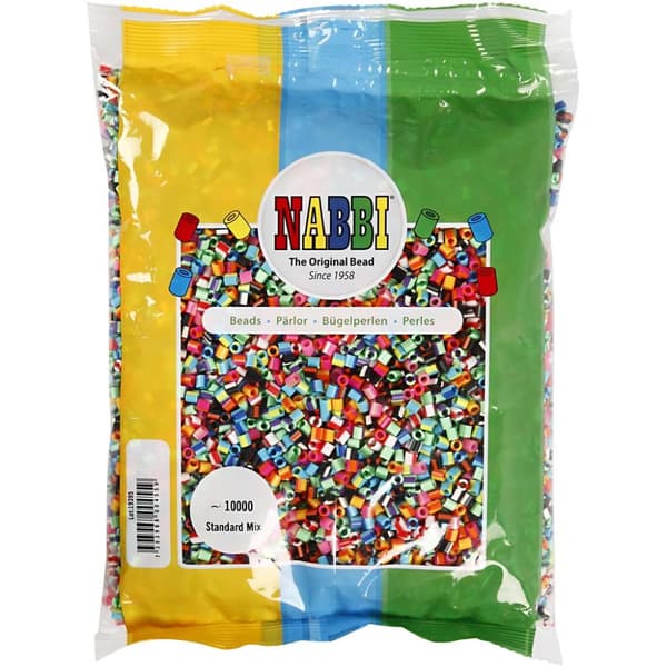 Nabbi Pärlor 10 000 st - Ränder - Medium