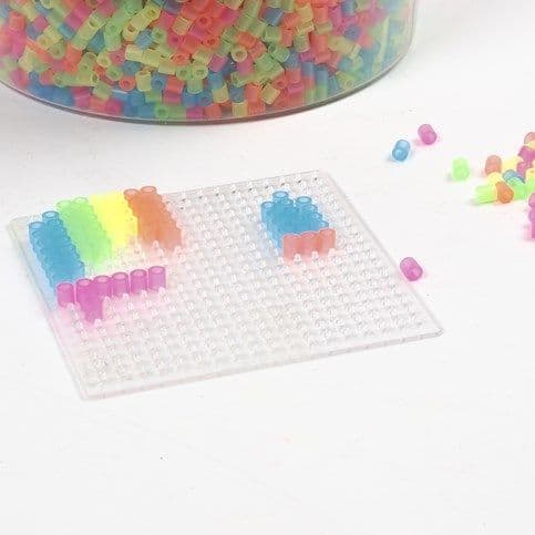Nabbi Pärlor 30 000 st - Mixade Neonfärger - Medium