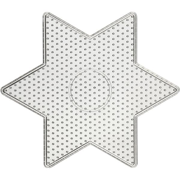 Pärlplattor - 15x15 cm - Stor stjärna - 10 st