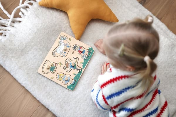 Pippi Puzzle nuppujen kanssa 5 palaa