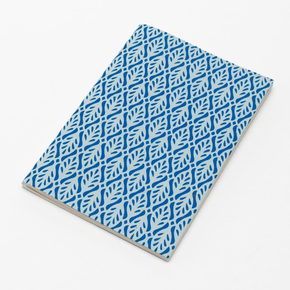 Anteckningsbok Blå 20x14cm, Rättvis Handel (Fair trade)