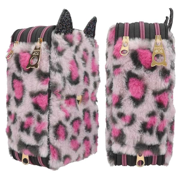 TOPModel Tredobbelt pennetui Rebel Kitty Leo