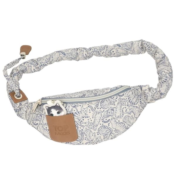 TOPModel Crossbag CAT LOVE - Lyseblå og kremfarget (413274)
