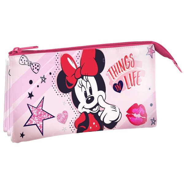 Disney Minnie triple pencil case