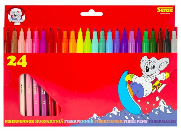 Sense Fiberpennor 24-Pack