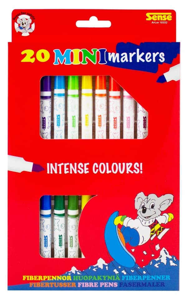 Sense Minifiberpennor 20-Pack