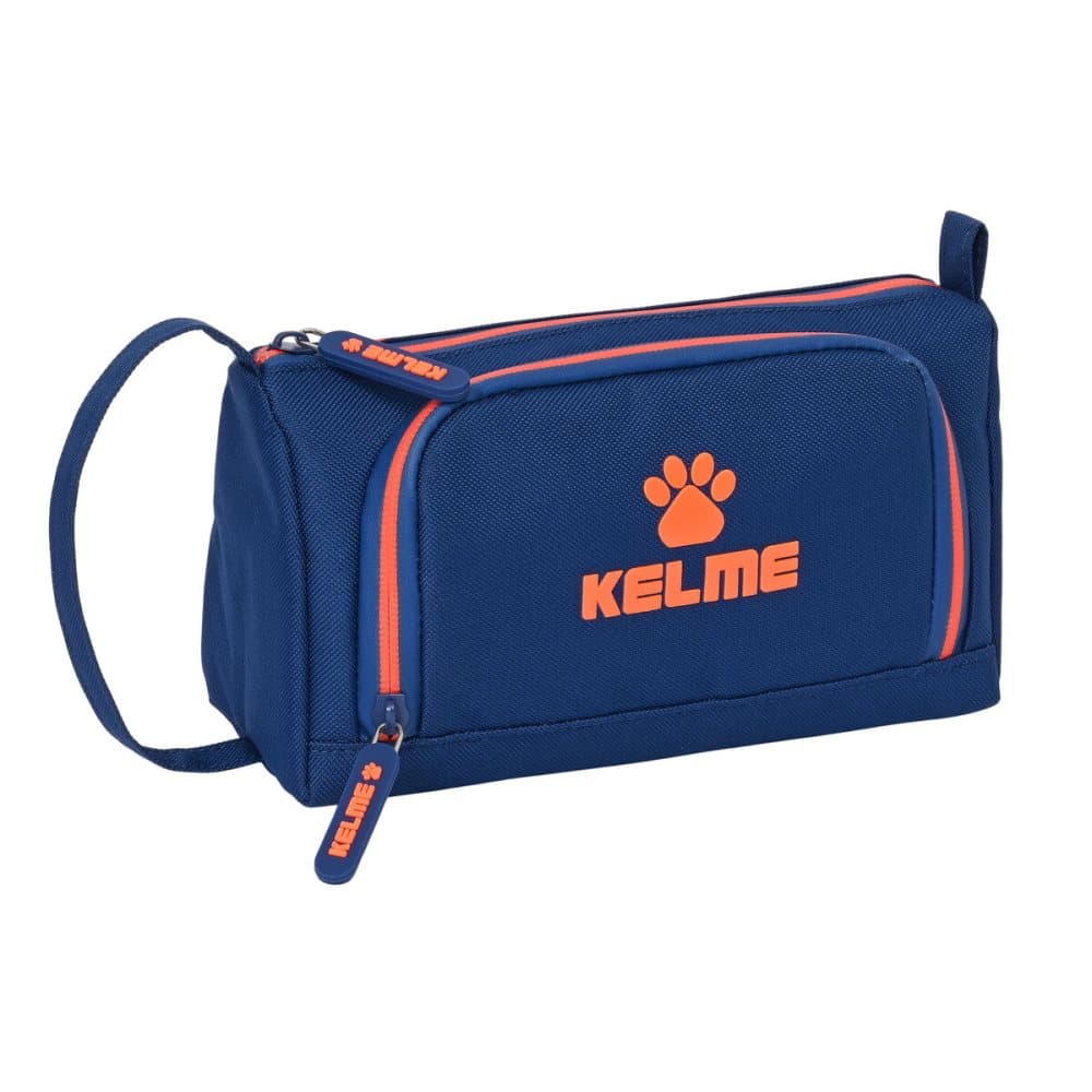 Pennfodral med tillbehör Kelme Navy blue Orange Marinblå (20 x 11 x 8.5 cm) (32 Delar)