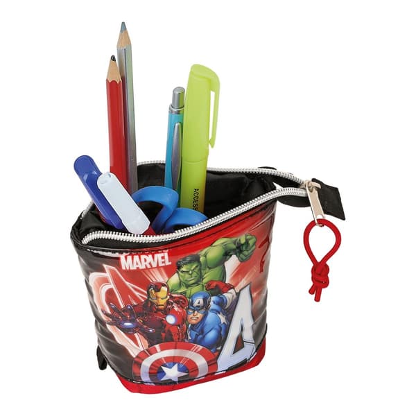 Penalhus Kop The Avengers Infinity Rød Sort (8 x 19 x 6 cm)