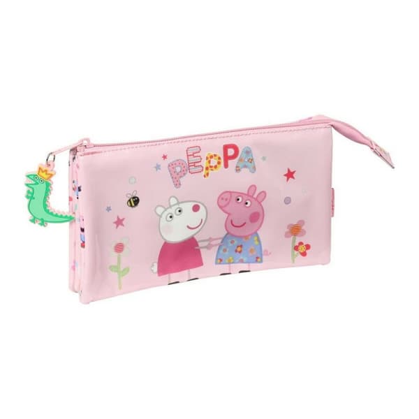 Penalhus Peppa Pig Having fun Pink 22 x 12 x 3 cm