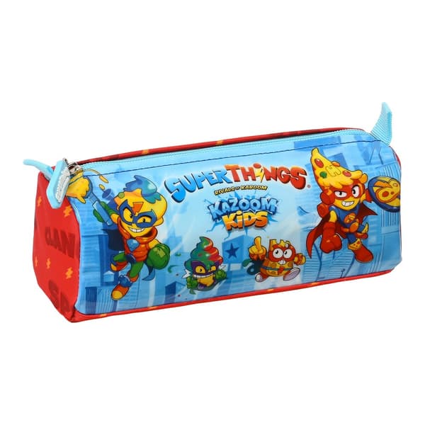Penalhus SuperThings Kazoom Kids Rød Lyseblå (21 x 8 x 7 cm)