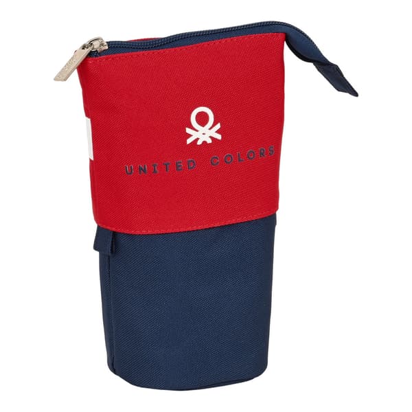 Penalhus Kop Benetton United Rød Hvid Marineblå (8 x 19 x 6 cm)