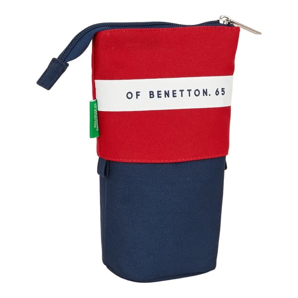 Penalhus Kop Benetton United Rød Hvid Marineblå (8 x 19 x 6 cm)