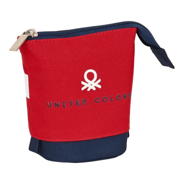 Penalhus Kop Benetton United Rød Hvid Marineblå (8 x 19 x 6 cm)