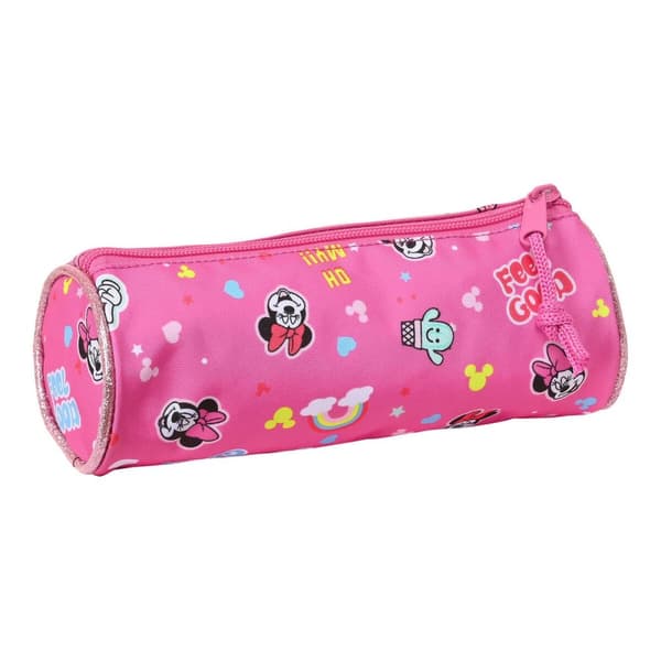 Cylinder Penalhus Minnie Mouse Lucky Pink 20 x 7 x 7 cm