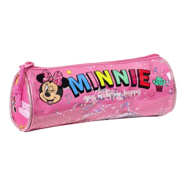 Cylinder Penalhus Minnie Mouse Lucky Pink 20 x 7 x 7 cm