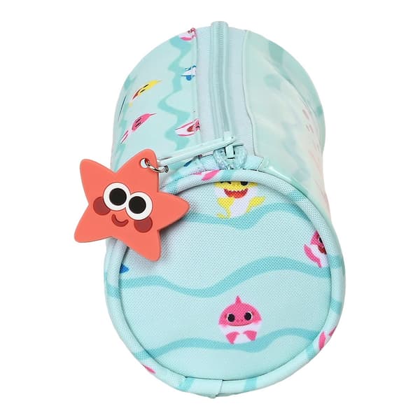 Cylinder Penalhus Baby Shark Beach Day Lyseblå (20 x 7 x 7 cm)