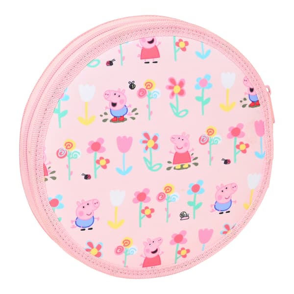 Penalhus Peppa Pig Having Fun Cirkulær Pink (18 Dele)