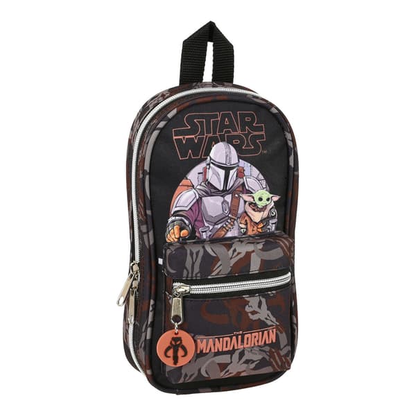 Penalhus rygsæk The Mandalorian The Guild Sort Brun (12 x 23 x 5 cm)