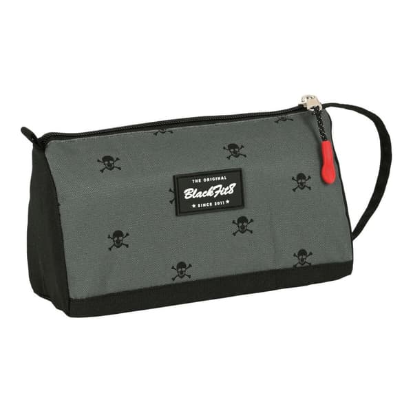 Penalhus BlackFit8 Skull Sort Grå 20 x 11 x 8.5 cm (32 Dele)