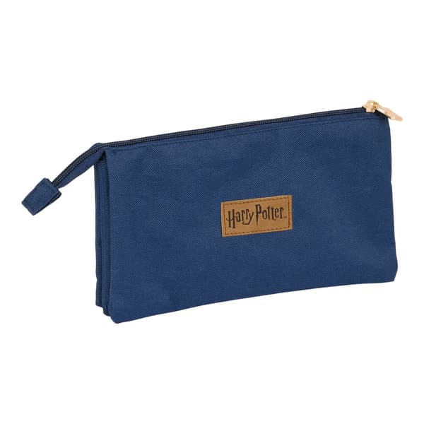 Penalhus Harry Potter Magical Brun Marineblå (22 x 12 x 3 cm)