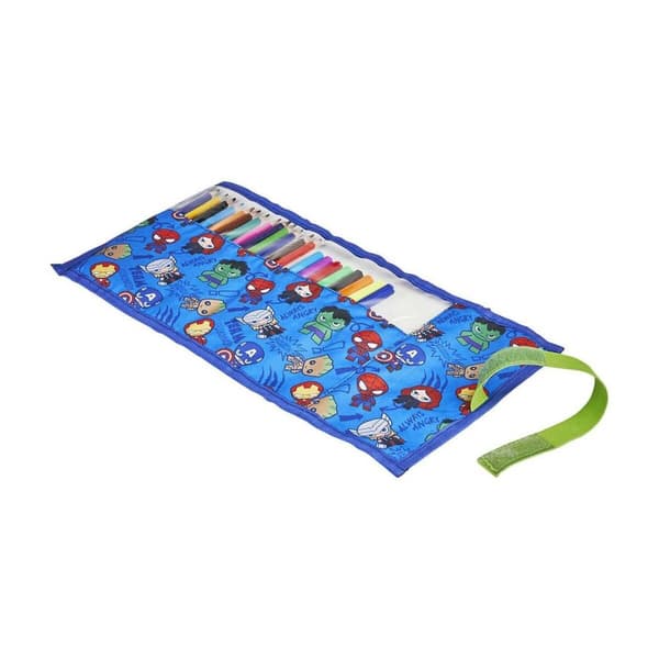 Penalhus med Tilbehør The Avengers Blå (22 pcs)