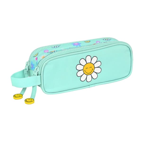 Dobbelt carry-all Smiley Summer fun Turkisblå (21 x 8 x 6 cm)