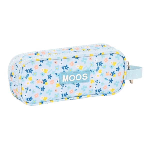 Dobbelt carry-all Moos Lovely Lyseblå (21 x 8 x 6 cm)