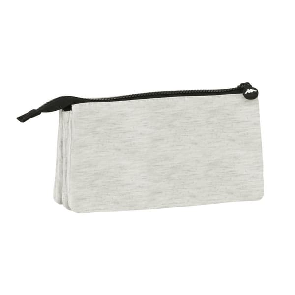 Tredobbelt bæretaske Kappa Grey knit Grå (22 x 12 x 3 cm)
