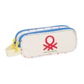 Miniatyrbillede 1 af 3: Dobbelt carry-all Benetton Topitos Hvid (21 x 8 x 6 cm)