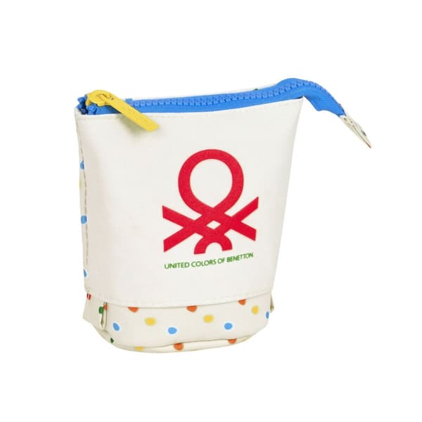 Penalhus med Tilbehør Benetton Topitos Hvid (8 x 19 x 6 cm) (32 Dele)