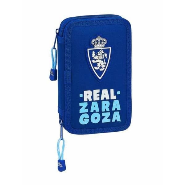 Tuplapenaali Real Zaragoza Sininen 12.5 x 19.5 x 4 cm (28 Kappaletta)