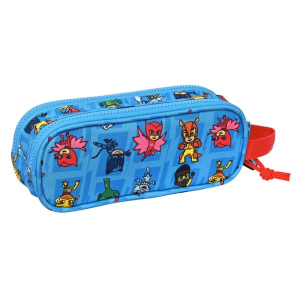 Dobbelt carry-all PJ Masks Blå 21 x 8 x 6 cm