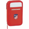 Miniatyrbillede 1 af 4: Dobbelt penalhus Atlético Madrid M854 Hvid Rød Sportslig 28 Dele 12.5 x 19.5 x 4 cm