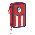 Miniatyrbillede 1 af 4: Dobbelt penalhus Atlético Madrid M854 Blå Hvid Rød Sportslig 28 Dele 12.5 x 19.5 x 4 cm