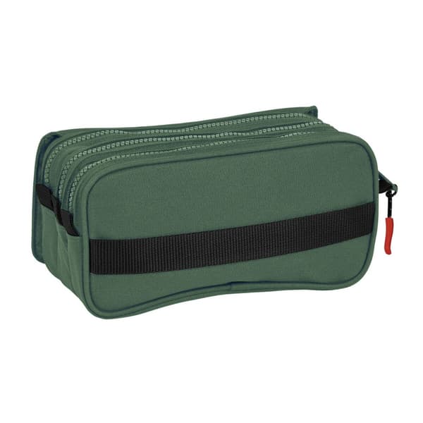 Tredobbelt bæretaske Munich Verde Grøn (21,5 x 10 x 8 cm)