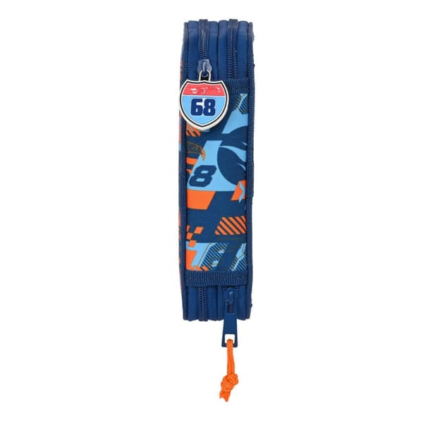 Penalhus med Tilbehør Hot Wheels Speed club Orange Marineblå 12.5 x 19.5 x 4 cm (28 Dele)