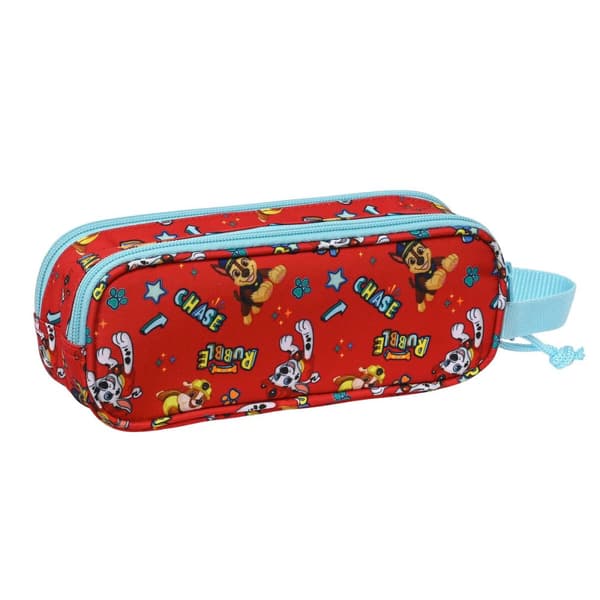Dobbelt carry-all The Paw Patrol Funday Rød Lyseblå (21 x 8 x 6 cm)