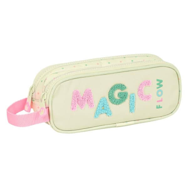 Dobbelt carry-all Glow Lab Magic flow Beige 21 x 8 x 6 cm