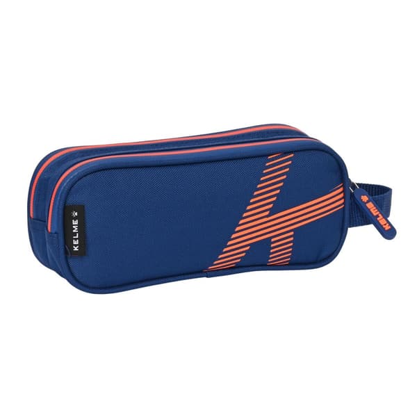 Dobbelt carry-all Kelme Navy blue Orange Marineblå (21 x 8 x 6 cm)